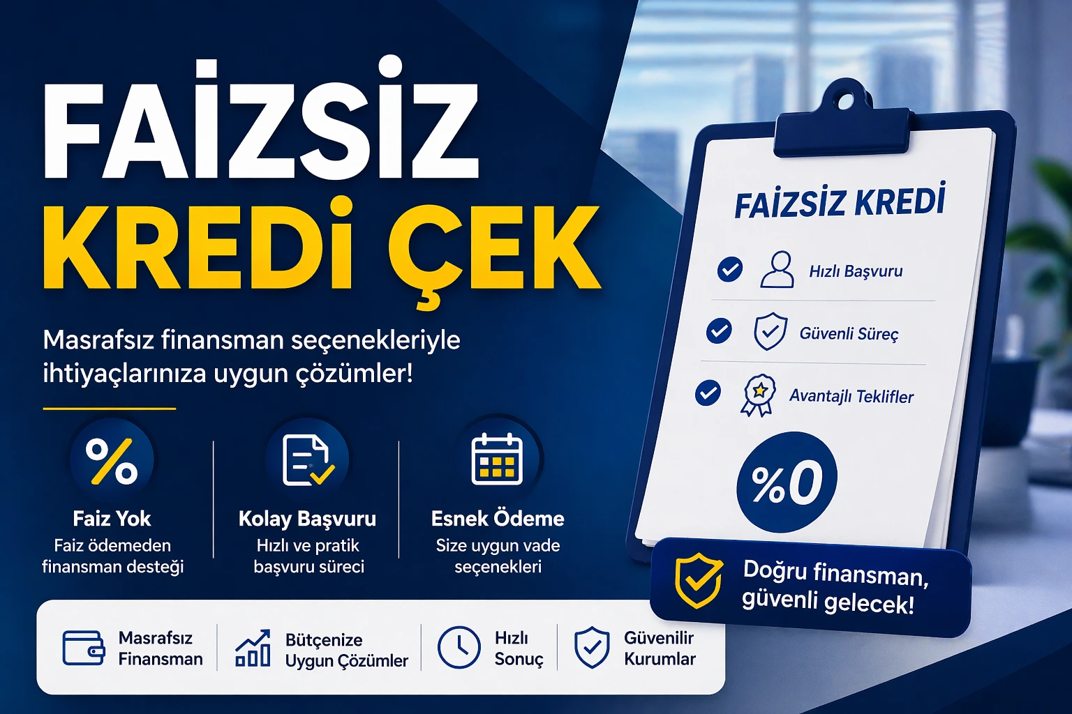 Faizsiz Kredi &Ccedil;ek