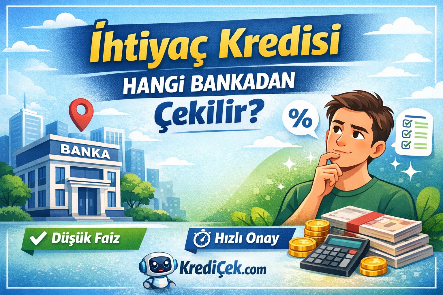 İhtiyaç Kredisi Hangi Bankadan Çekilir? En Uygun Faiz ve Onay İçin 7 Kriter