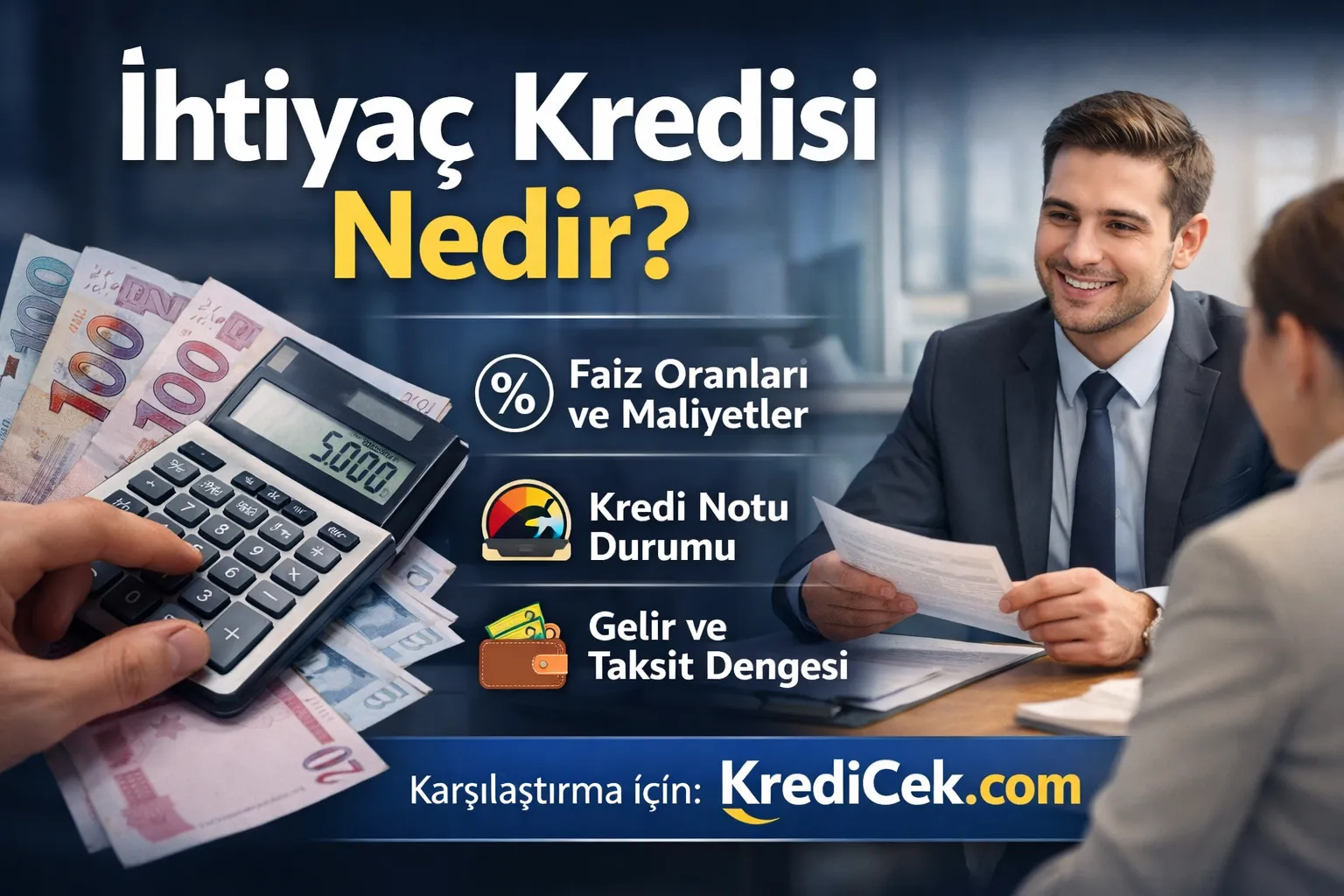 İhtiyaç Kredisi Çek | Güncel Faiz Oranları ve Başvuru Rehberi