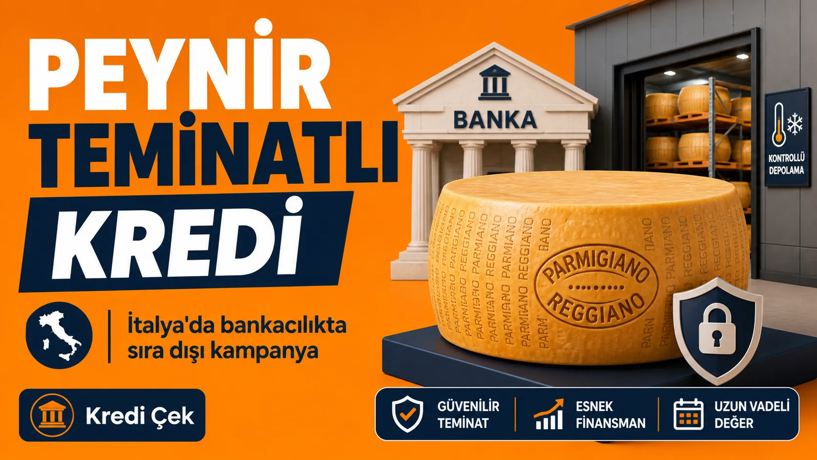 Peynir Teminatlı Kredi: İtalya’da Bankacılıkta Sıra Dışı Kampanya